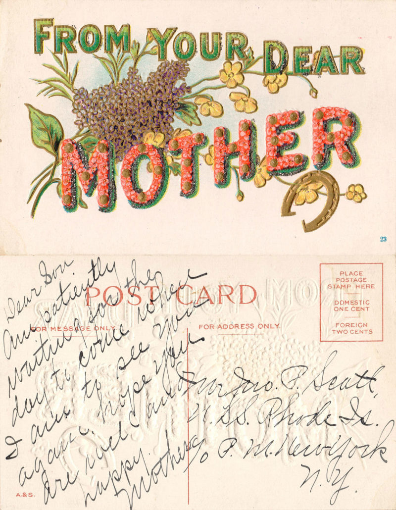 transcribed historical postcard document preservation