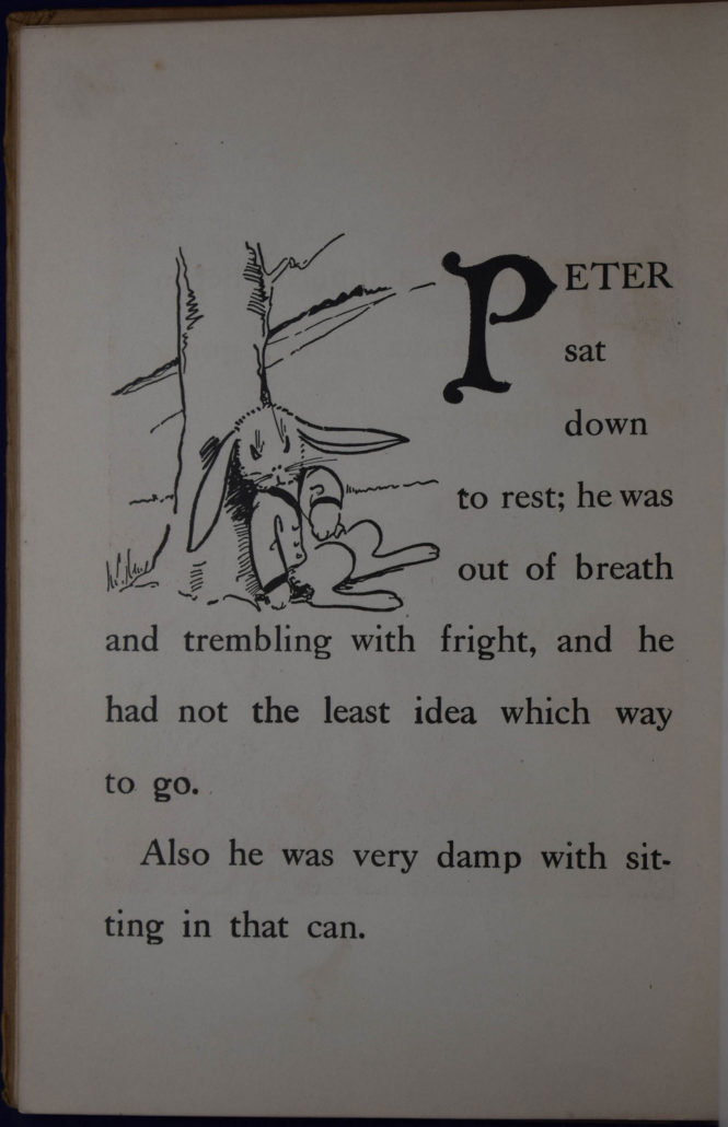 historical copy of Peter Rabbit