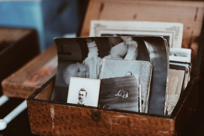 digital photography preservation services box of old photos in need of preservation