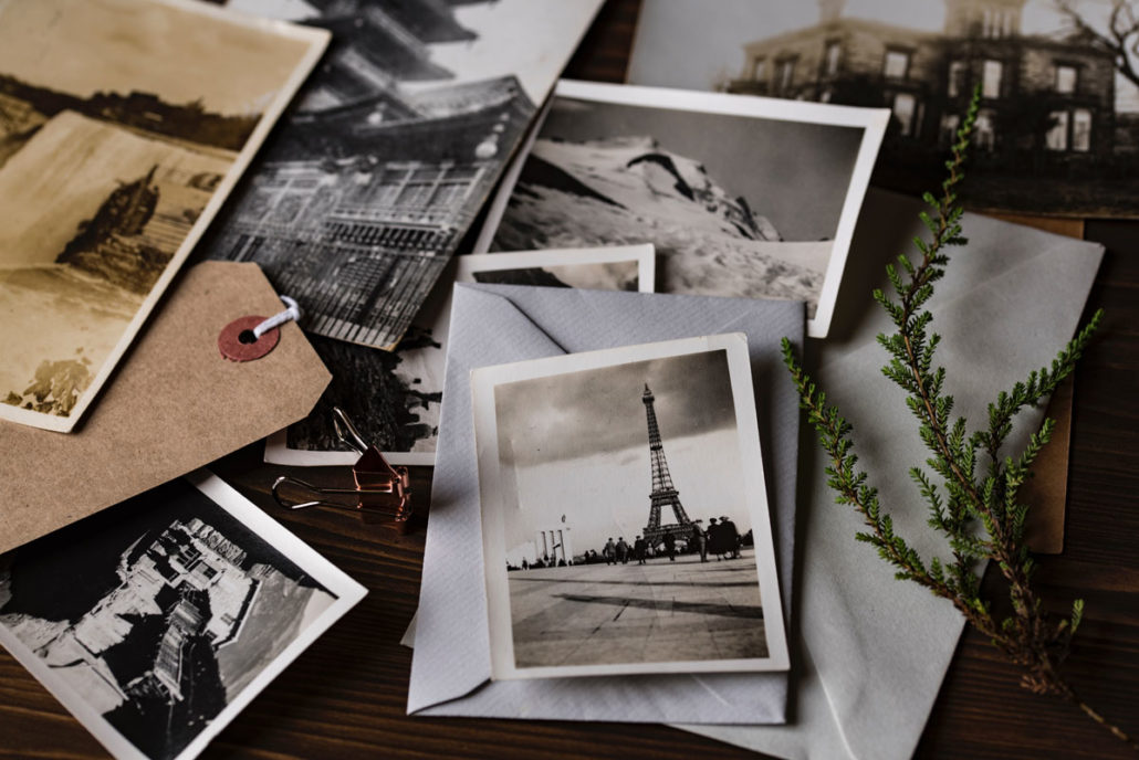 stack of old photos for preservation