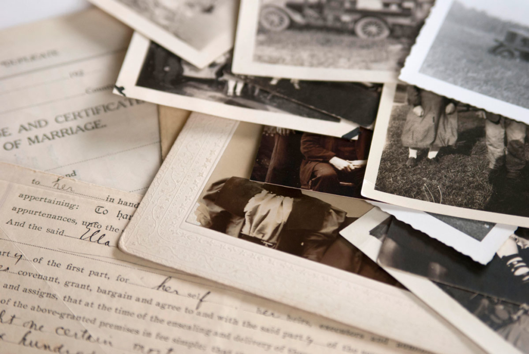 Photos and genealogical documents