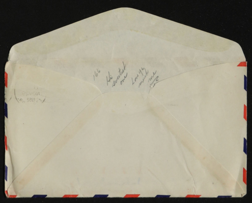 Digitization captured this hidden love note