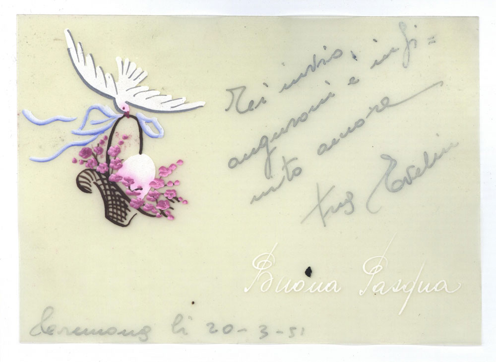 translucent wedding card after digital enhancement