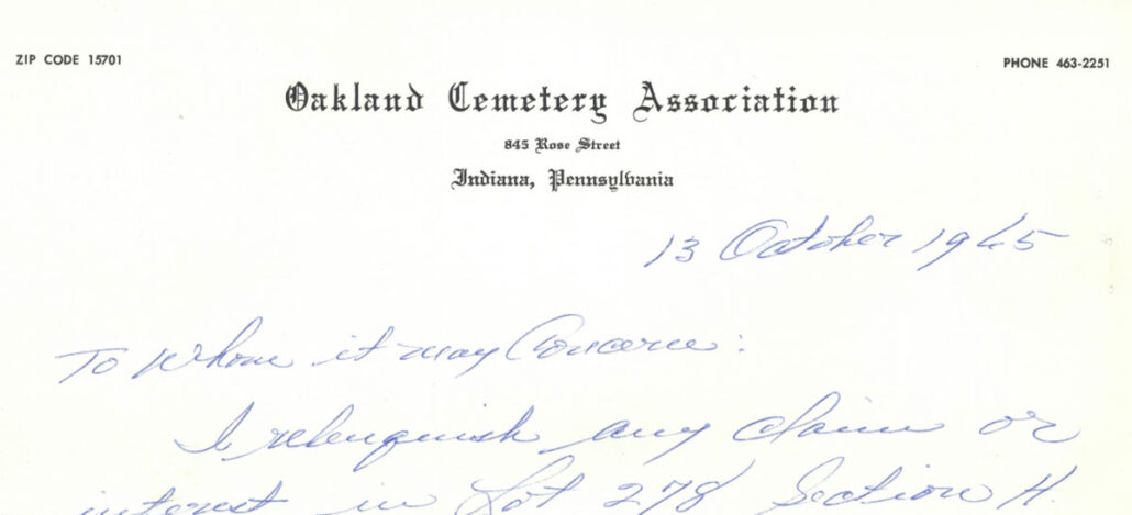 Digging into Cemetery Records