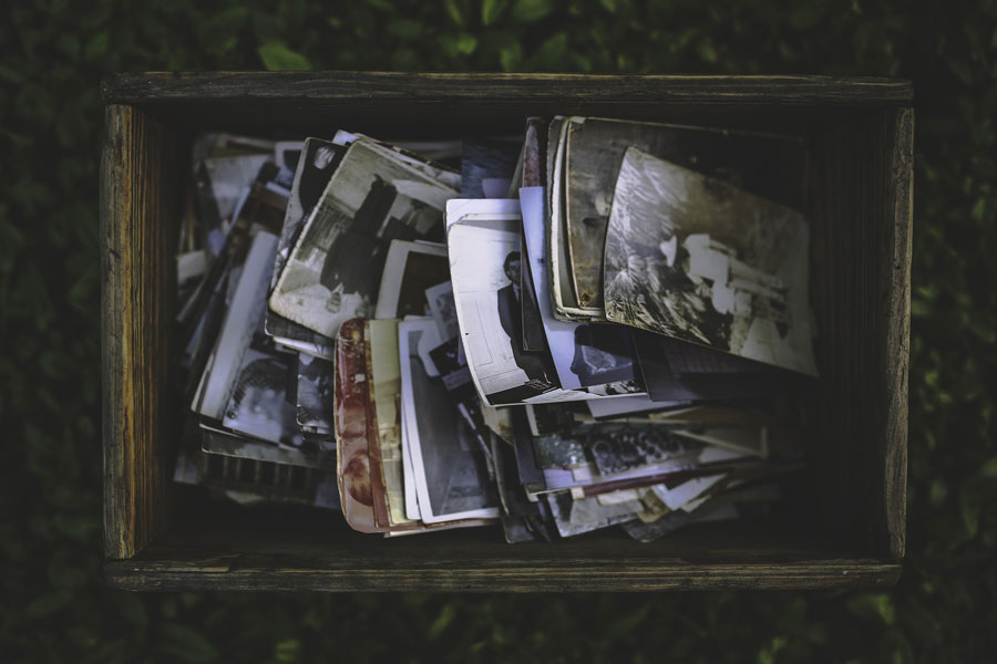 Old photographs in poor storage