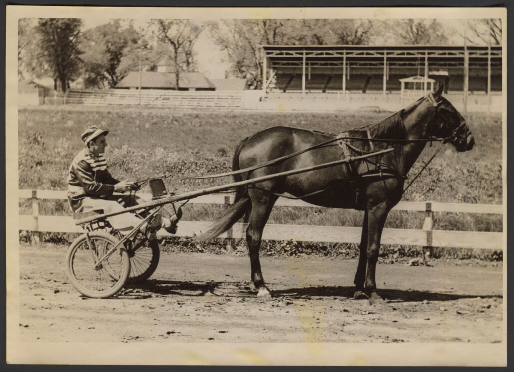 jockey on racing cart