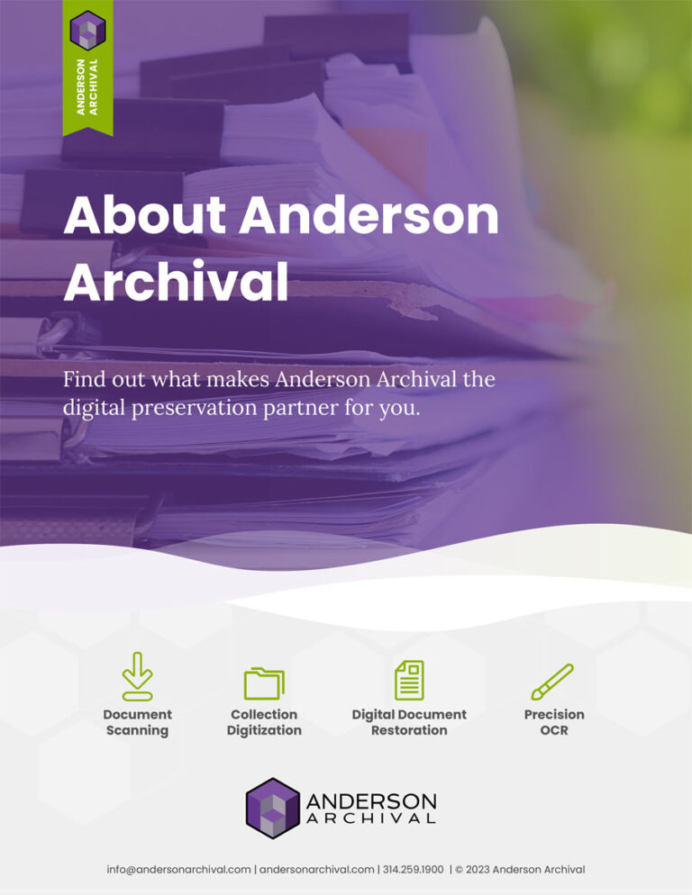 About Us | Anderson Archival