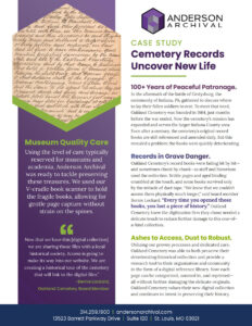 Cemetery records cover