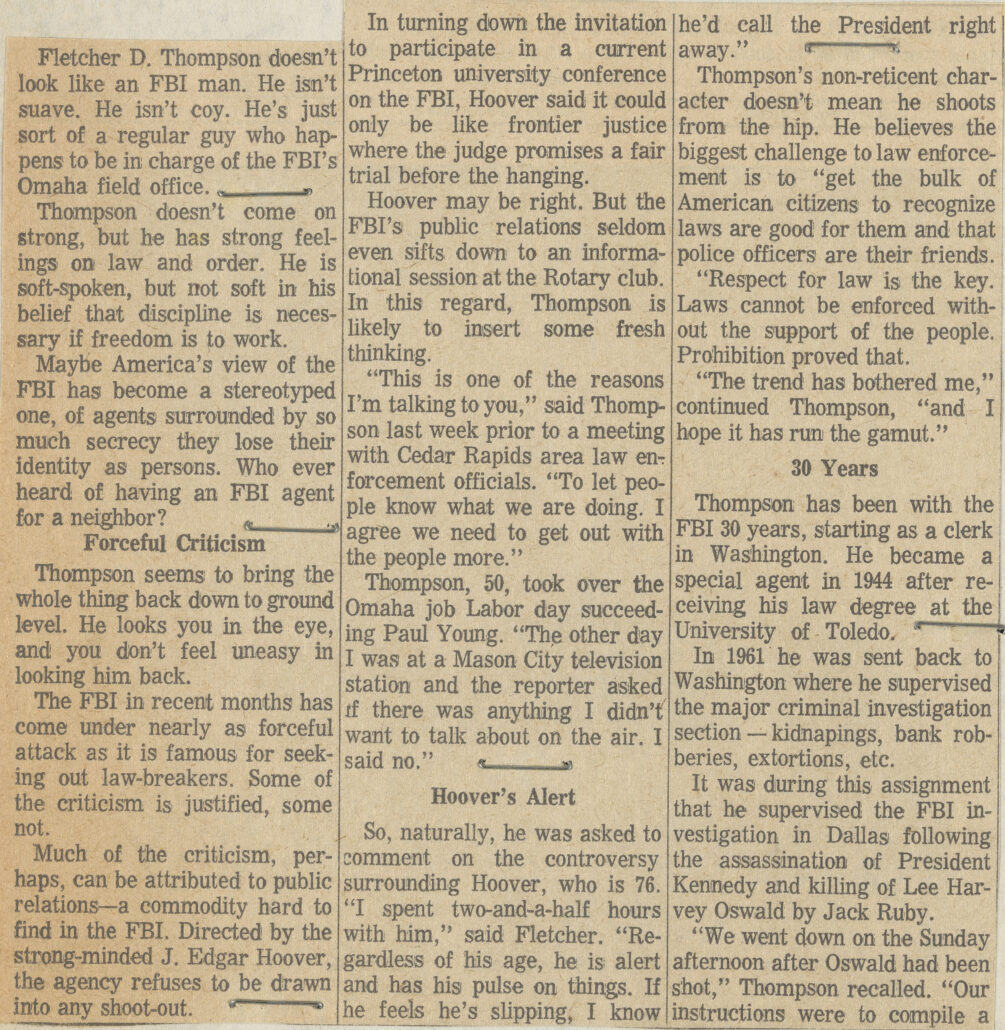 Newspaper article Part 1