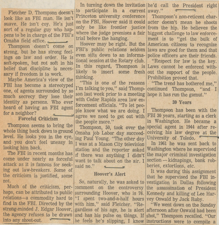 Newspaper Article Part 1