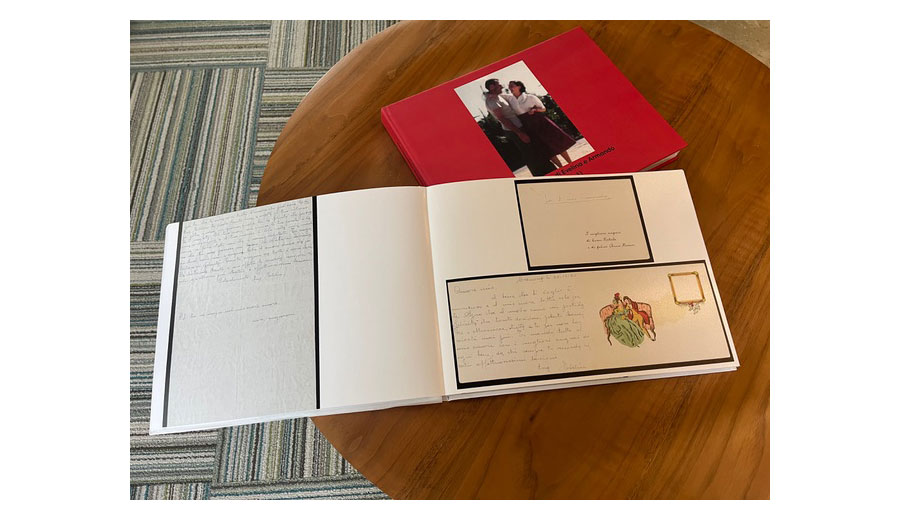 Books created to hold the Pasetti materials