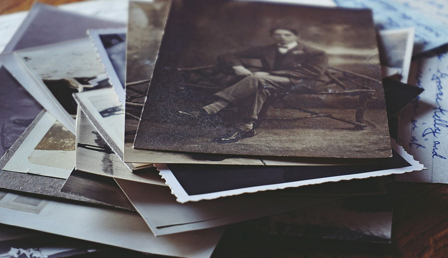 Stack of historical materials